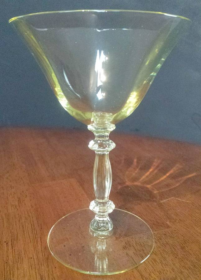 3130 Yellow Champagne/Tall Sherbet by Cambridge-1