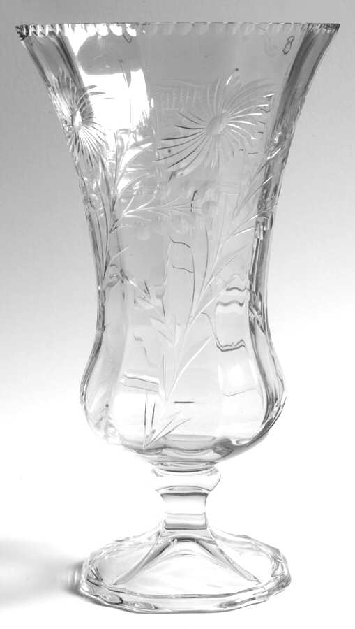 Cut 560 (Stem #3035) 11" Footed Vase by Cambridge-1