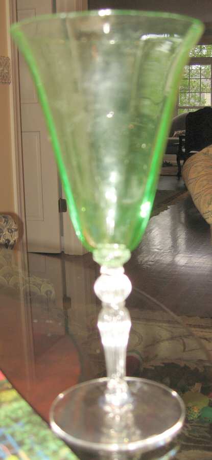 3035 Emerald Green (Light Green) Water Goblet by Cambridge-1
