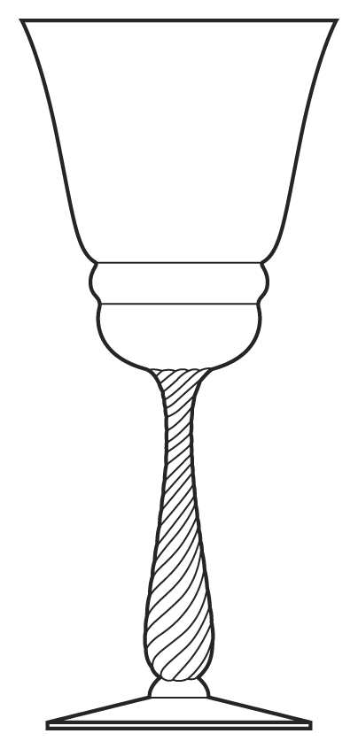 3095 Clear Water Goblet by Cambridge-1