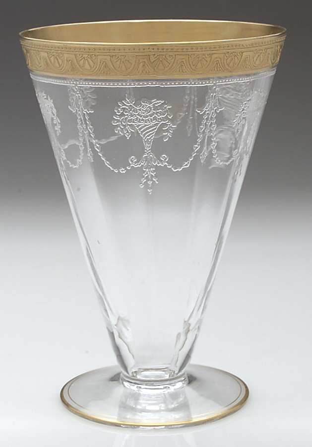 Etch 701 Clear (Full Gold Encrusted) 13 Oz Flat Tumbler by Cambridge-1