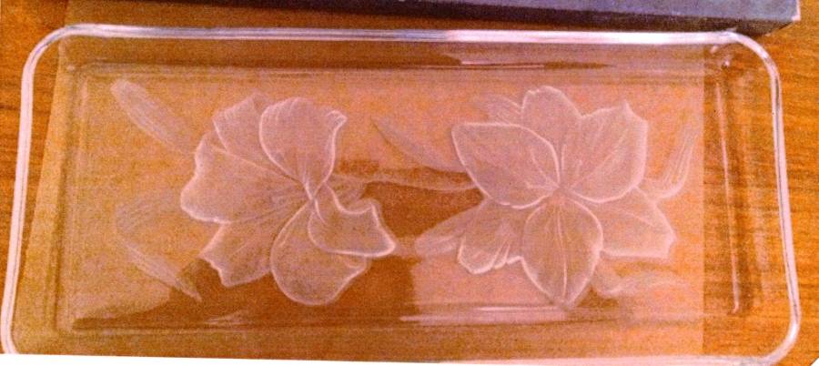 Romance 13" Rectangular Tray by Cristal D'Arques - Durand-1