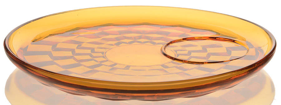 Whitehall Amber Snack Plate No Cup by Colony-1