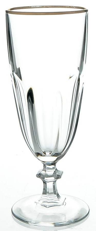 Rambouillet (Gold Trim) Fluted Champagne by Cristal D'Arques - Durand-1