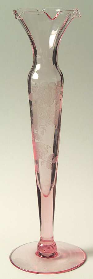 Dresden Rose Pink 10" Bud Vase by Cambridge-1