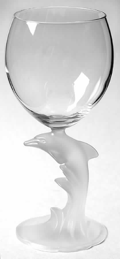Dolphy (Frosted) Wine Glass by Cristal D'Arques - Durand-1