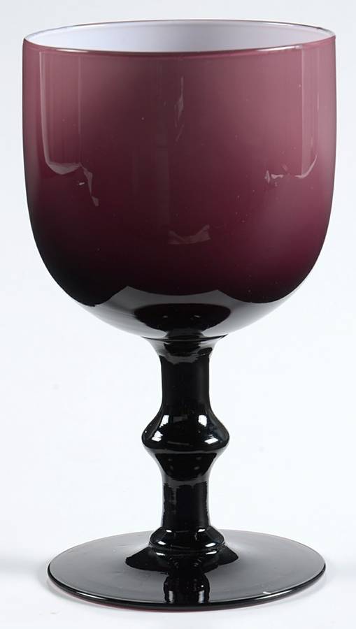 COL13 Amethyst (Cased White Bowl) Water Goblet by Colony-1