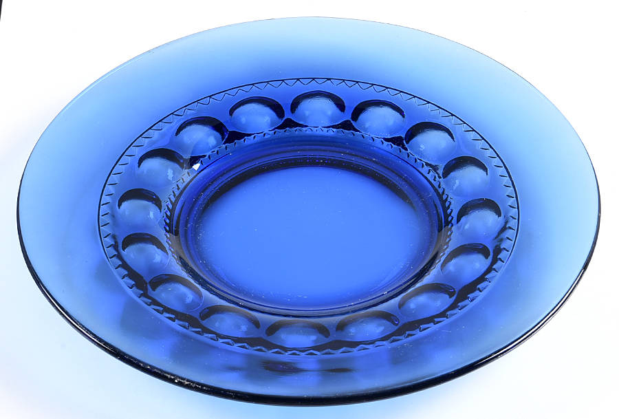 Color Crown Sapphire Blue Luncheon Plate by Colony-1