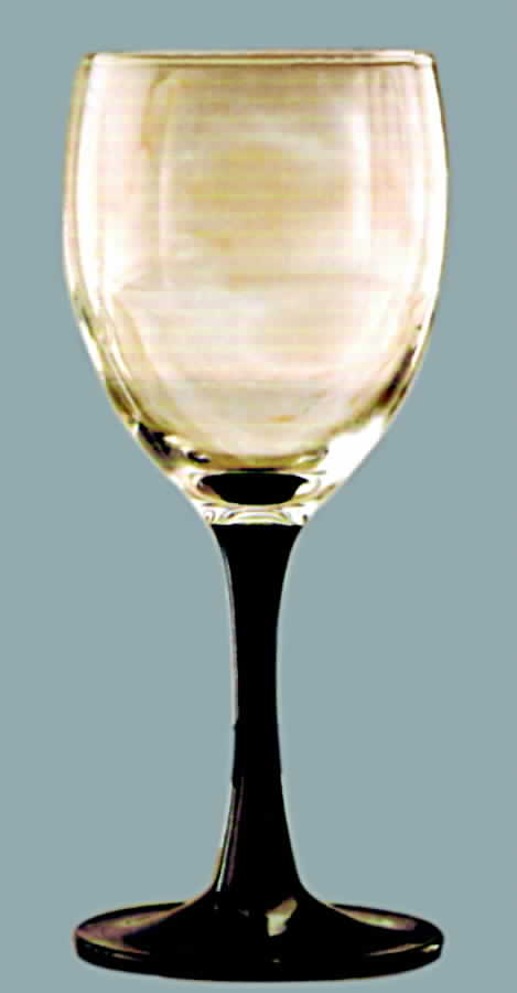Viva Black Wine Glass by Cristal D'Arques - Durand-1