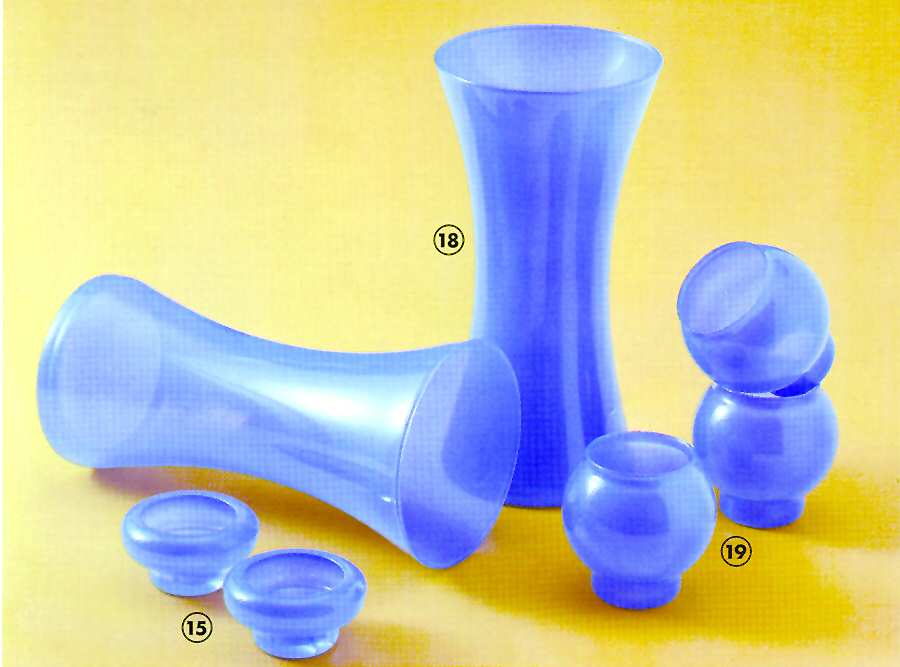 Tulip Ciel (Blue) 9" Flower Vase by Cristal D'Arques - Durand-1