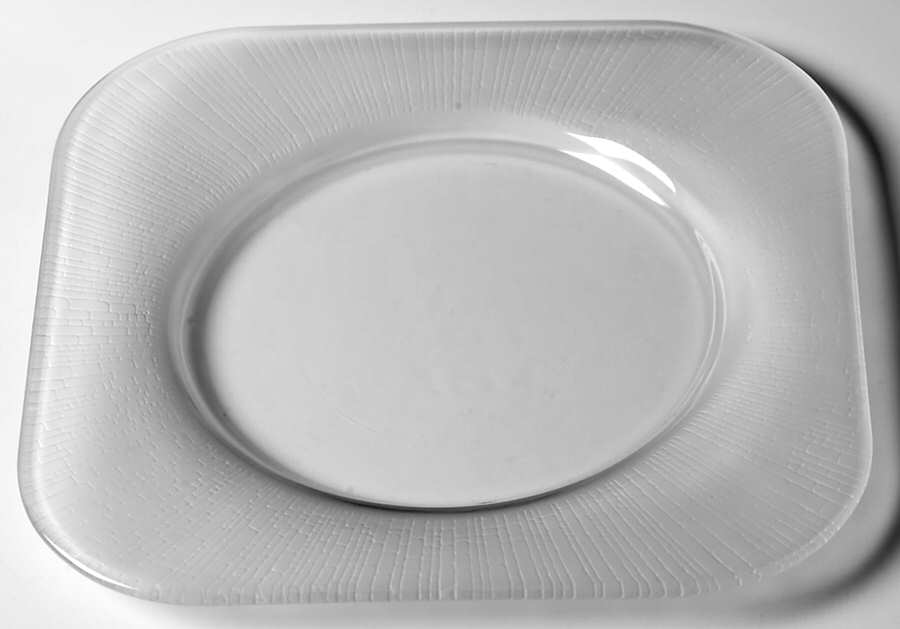 Soho Frosted Dessert Plate by Cristal D'Arques - Durand-1