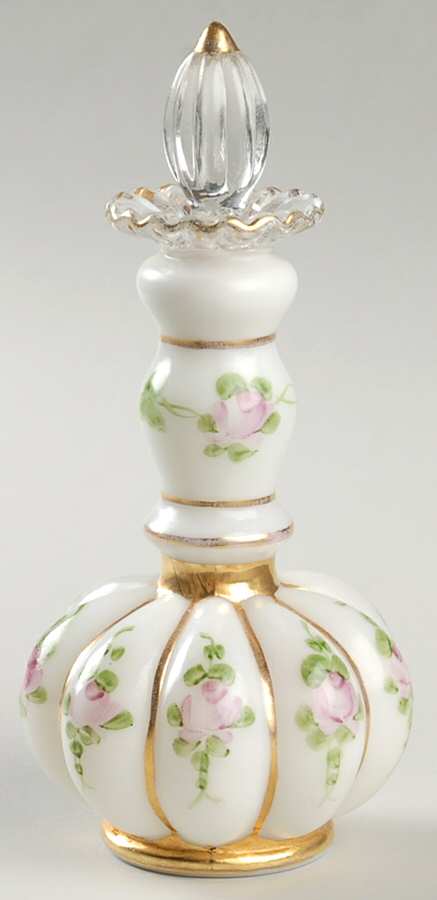Charleton Roses (Fenton) Cologne Bottle & Stopper by Charleton Decorating-1