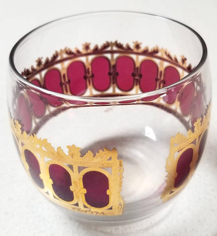 Cranberry Scroll Roly Poly by Culver-1