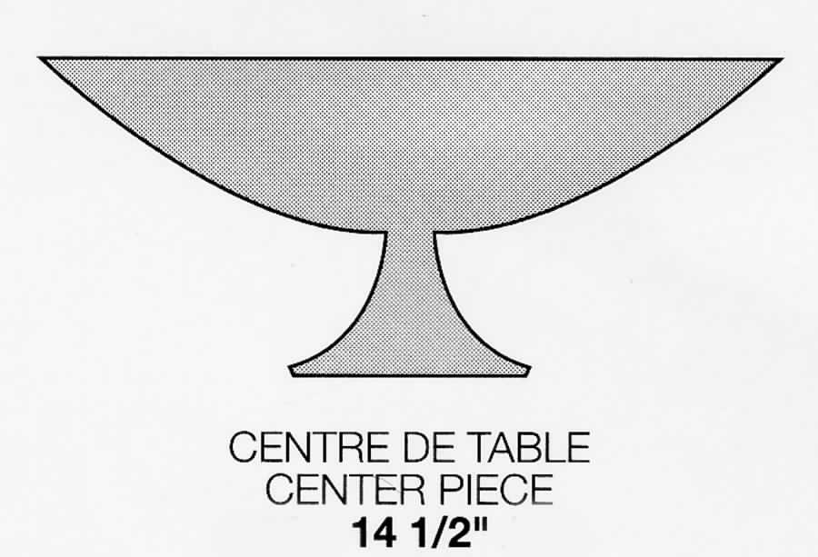 Taffetas 14" Centerpiece by Cristal D'Arques - Durand-1