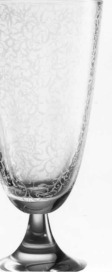 Taffetas Footed Vase by Cristal D'Arques - Durand-1
