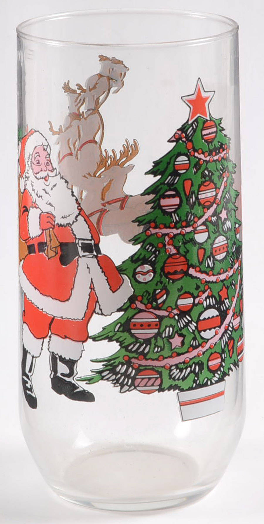 Santa 16 Oz Flat Tumbler by Cristal D'Arques - Durand-1