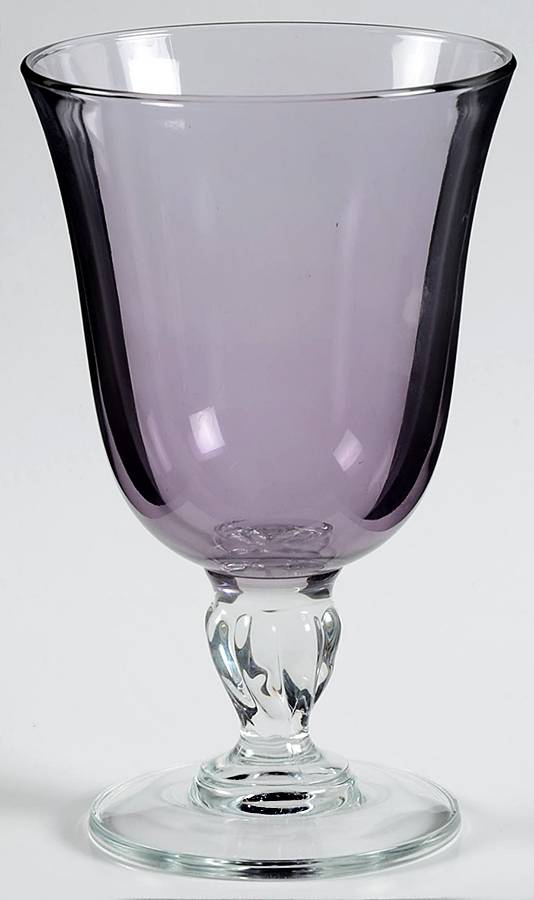 Casual Settings Amethyst Water Goblet by Cristal D'Arques - Durand-1