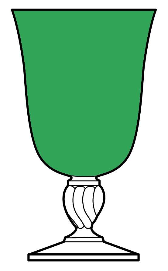 Casual Settings Emerald Water Goblet by Cristal D'Arques - Durand-1