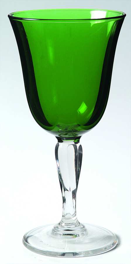 Casual Settings Emerald Wine Glass by Cristal D'Arques - Durand-1