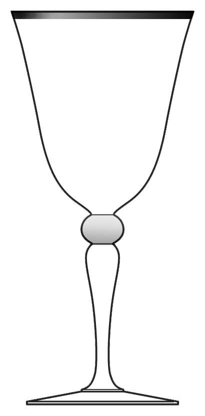 Presence Water Goblet by Cristal D'Arques - Durand-1