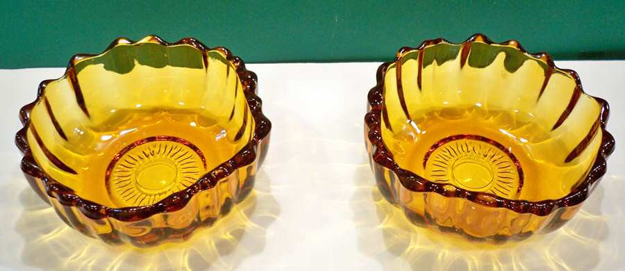 Petals Amber Small Fruit Dessert Bowl by Colony-1