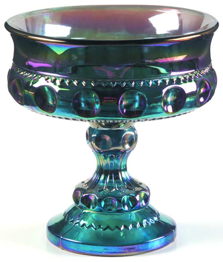 Color Crown Blue (Carnival) Round Compote (Height X Width) by Colony-1