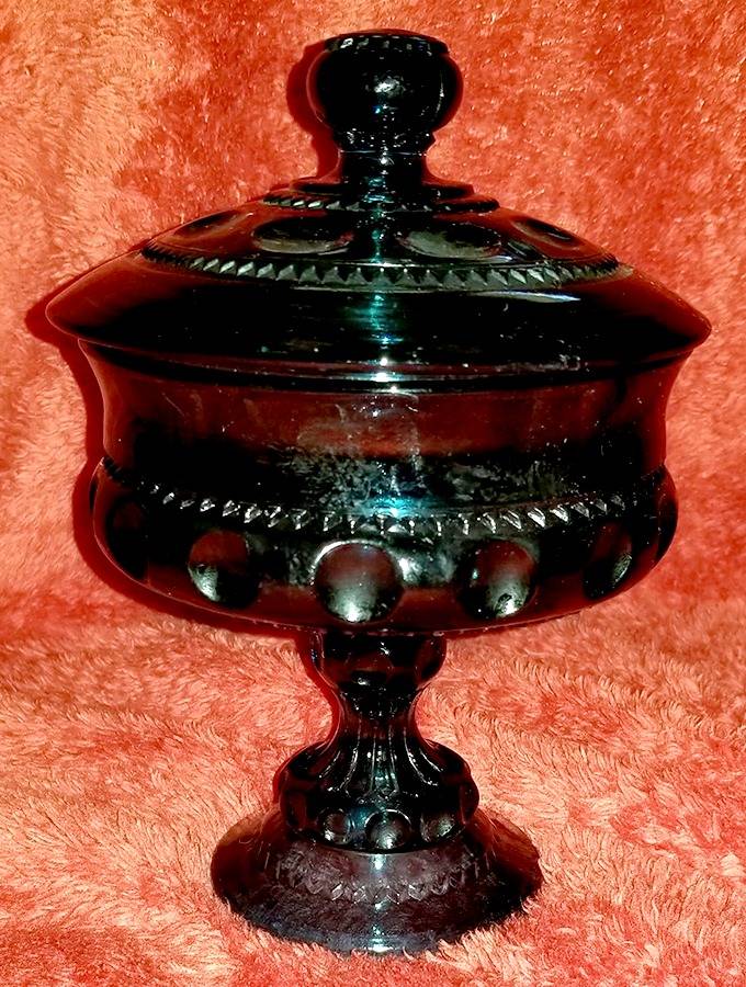 Color Crown Blue (Carnival) Wedding Bowl with Lid by Colony-1