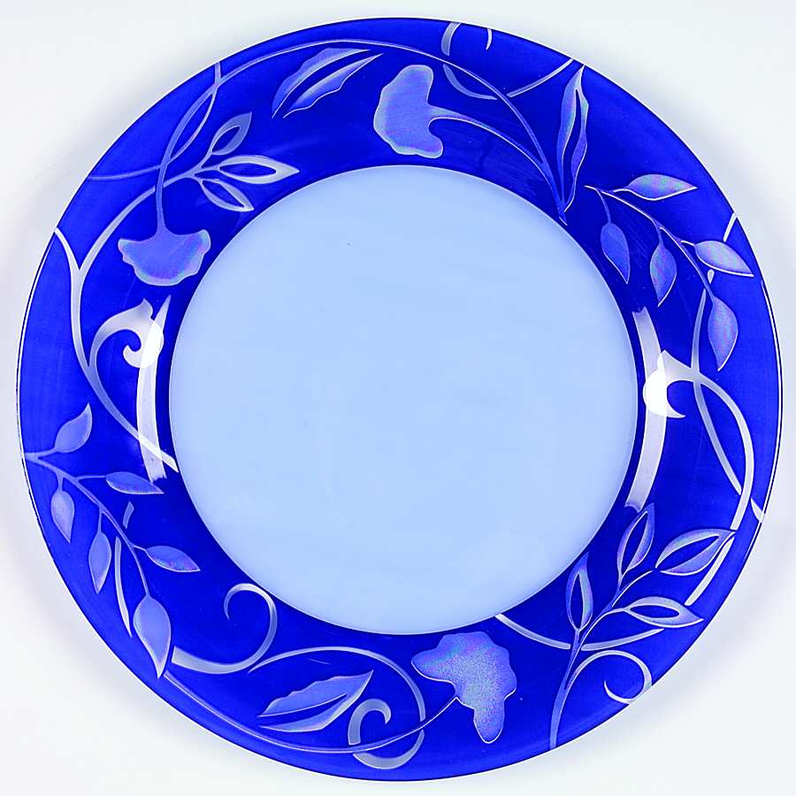 Plenitude Blue Dinner Plate by Cristal D'Arques - Durand-1