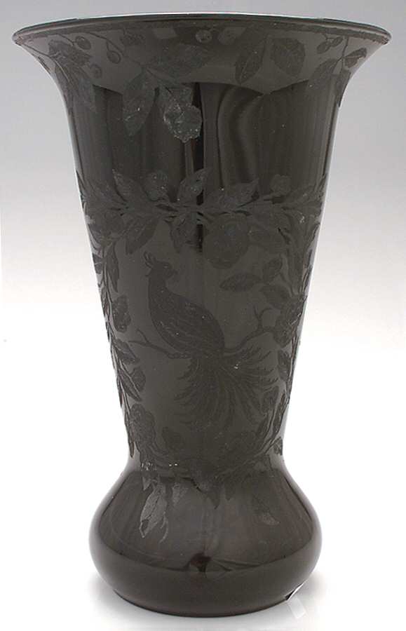 Etch 736 Black 11" Flower Vase by Cambridge-1