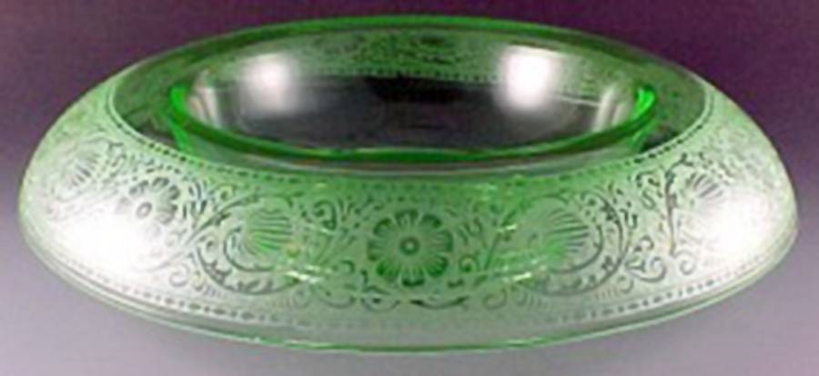 Etch 727 Green (No Trim) Rolled Edge Bowl by Cambridge-1