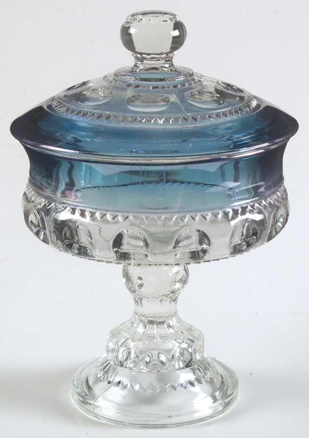 Blue Crown Wedding Bowl with Lid by Colony-1