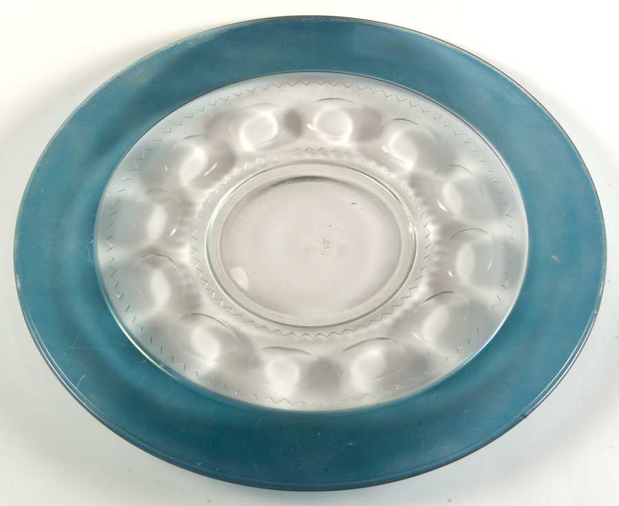 Blue Crown Torte Plate by Colony-1