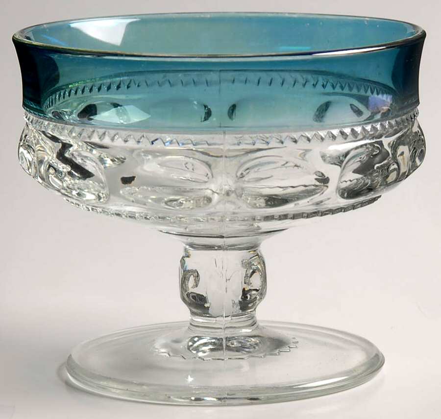 Blue Crown Champagne/Tall Sherbet by Colony-1