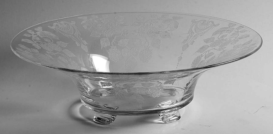 Blackberry 12" 4-Toed Footed Bowl by Cambridge-1