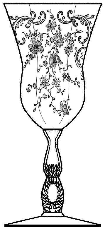 Chantilly (#3600, Gold Encrusted) Water Goblet by Cambridge-1