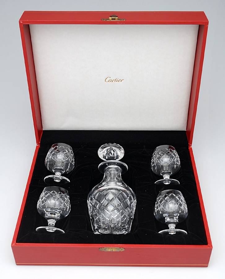 CTC3 Small Brandy Set (Decanter, 4 Small Brandy) by Cartier-1