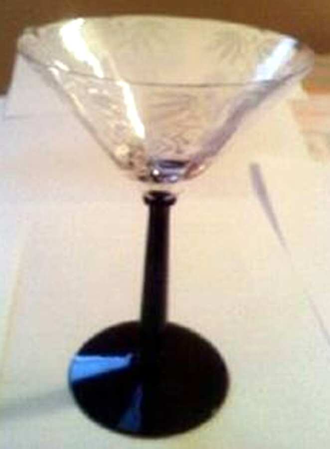 Rosalie Black Clear Champagne/Tall Sherbet by Cambridge-1