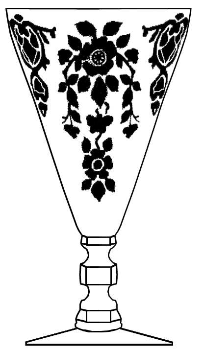 Apple Blossom Yellow (Stem 3400) Water Goblet by Cambridge-1