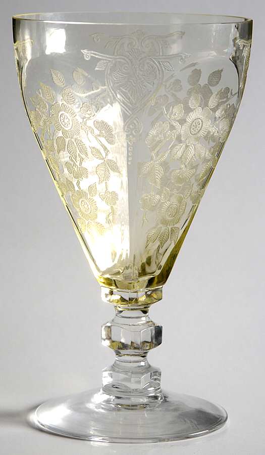 Apple Blossom Yellow (Stem 3400) 9 Oz Footed Tumbler by Cambridge-1