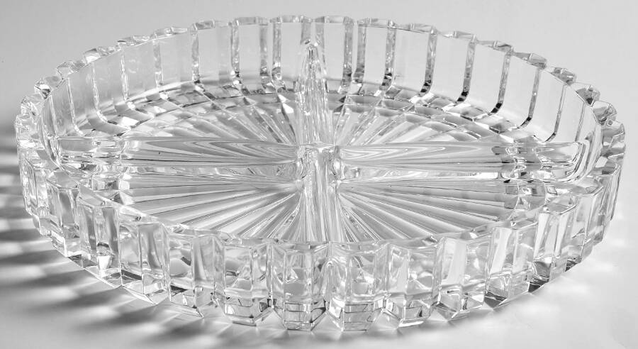 Montparnasse 9" Round 4 Part Relish by Cristal D'Arques - Durand-1