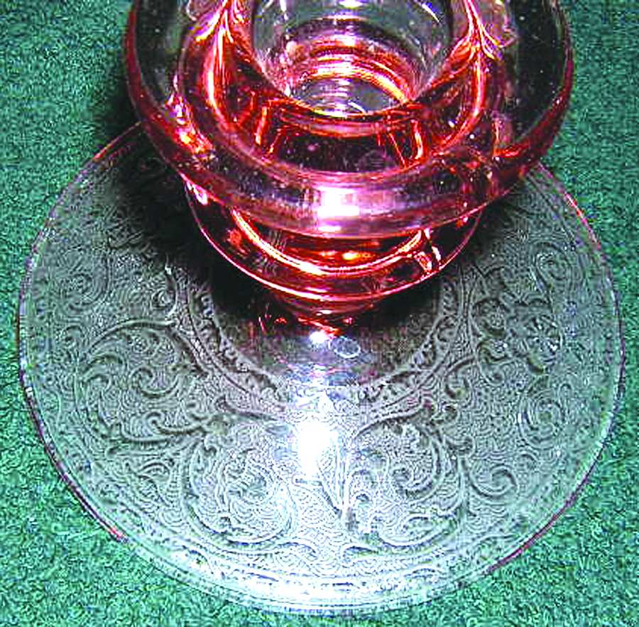 Etch 725 Pink (No Trim) Single Light Candlestick by Cambridge-1