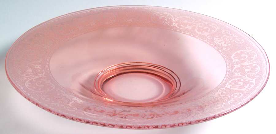 Etch 725 Pink (No Trim) 13" Flared Bowl by Cambridge-1