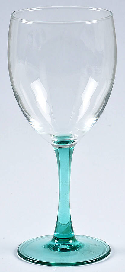 Turquoise Wine Glass by Cristal D'Arques - Durand-1