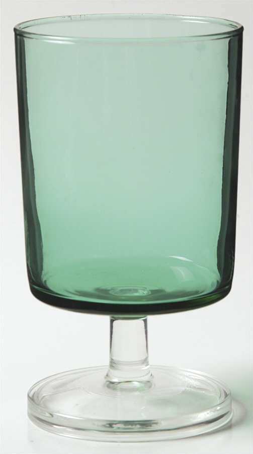 CRA40 Spruce (Green) Water Goblet by Cristal D'Arques - Durand-1