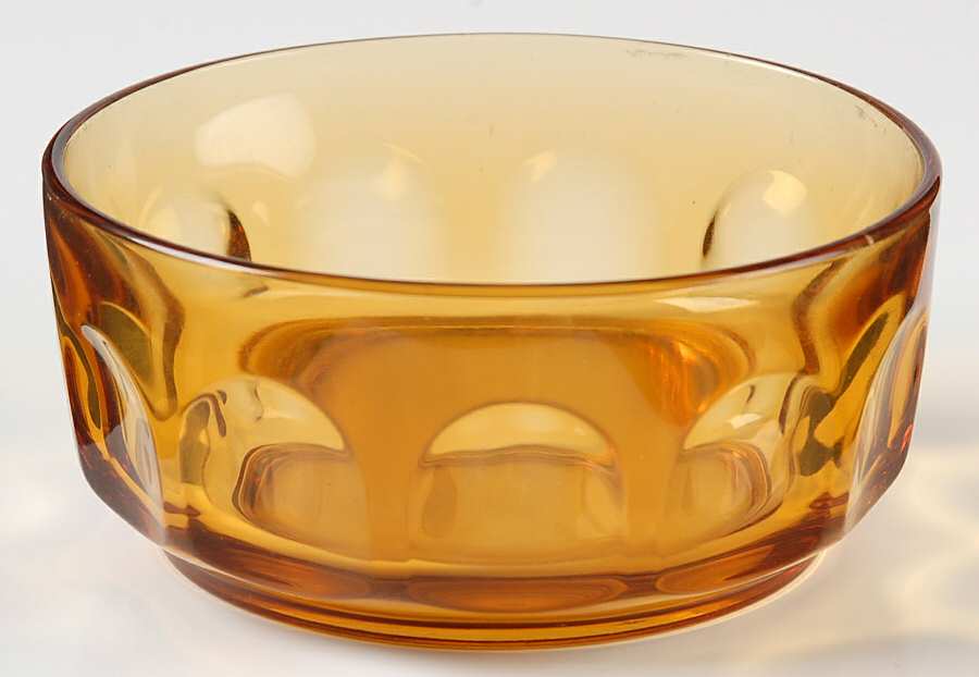 Petale Amber 4" Round Bowl by Cristal D'Arques - Durand-1