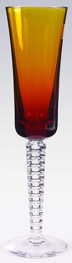 Vertigo Yellow Fluted Champagne by Cristal de Sevres-1