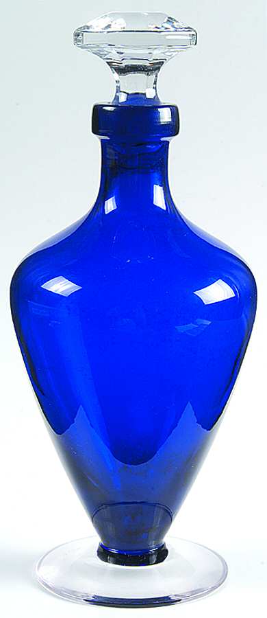 1321 Cobalt Decanter & Stopper by Cambridge-1