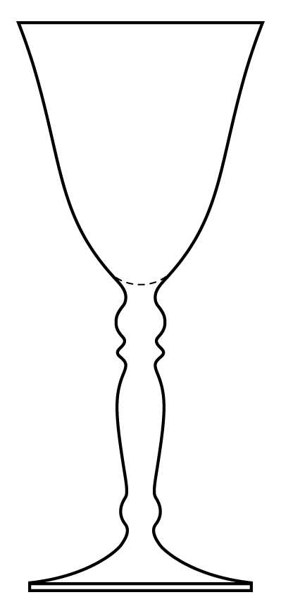 Baroc Water Goblet by Cristal D'Arques - Durand-1