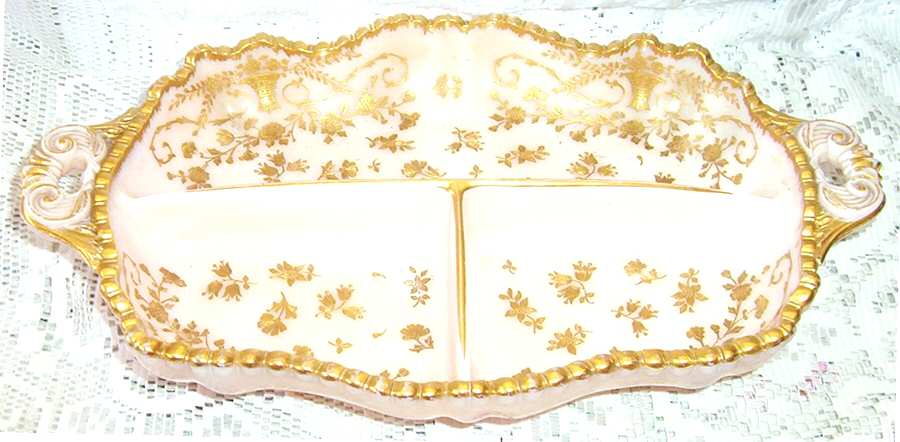 Portia Crown Tuscan #3500/64 4-Toed 3 Part Relish by Cambridge-1