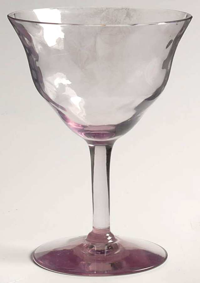 FRY86-Lavender-Diamond Optic Champagne/Tall Sherbet by Fry-1